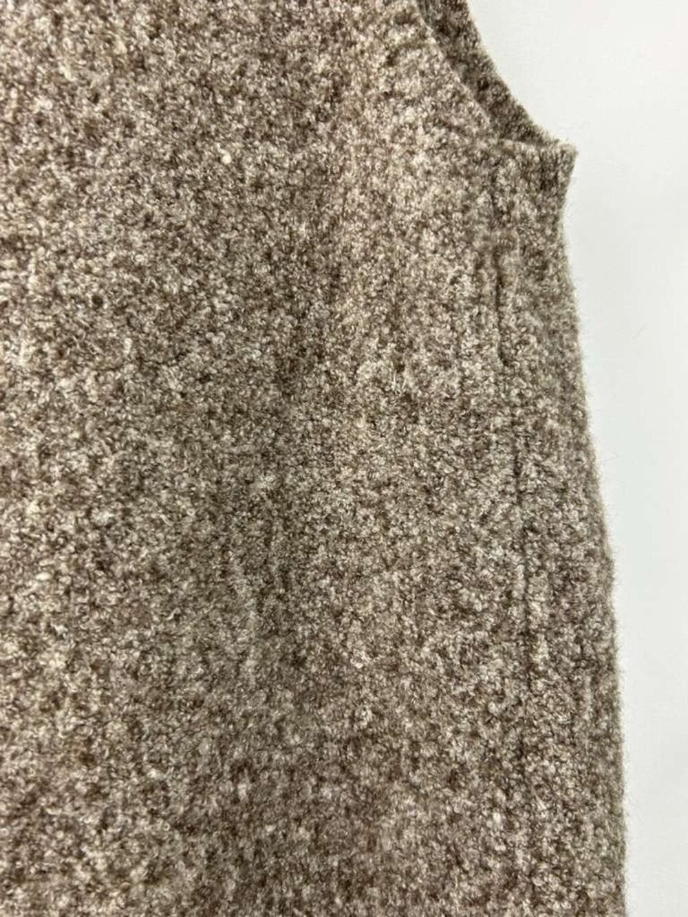 Athleta Women's Size S/M Sleeveless Merino Wool Blend Brown Cardigan Ribbed Hem - Picture 10 of 14